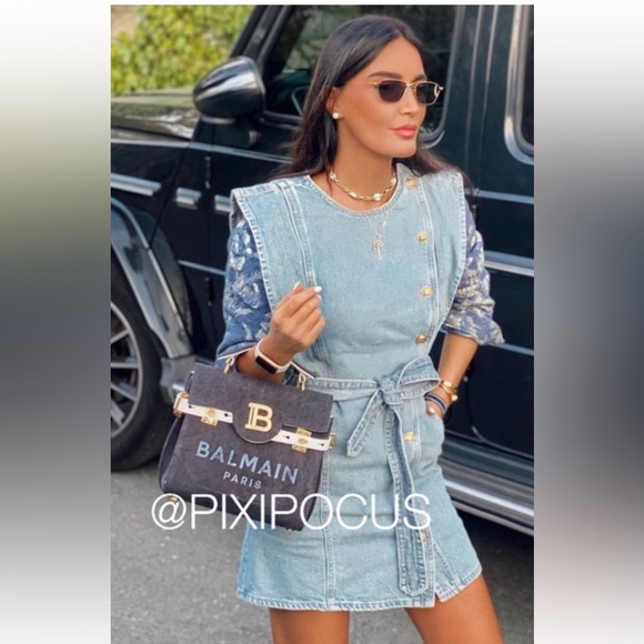 NWT Zara size S denim mini dress - Picture 1 of 11
